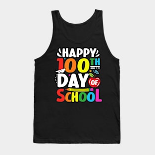 Happy 100th Day of School Kids Child Happy 100 Days Tank Top